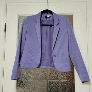 Purple H & M Single Breasted Blazer